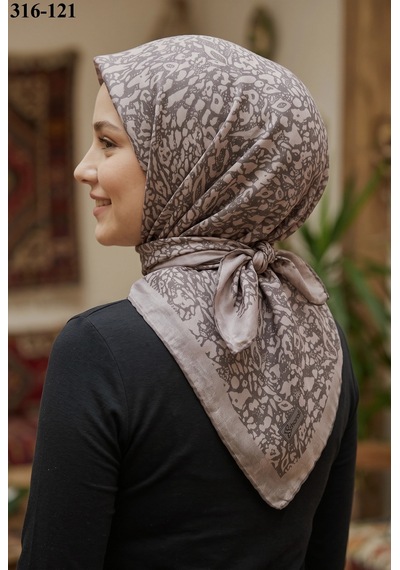 Sharell Desenli Soft Pamuk Eşarp 316-121 Çok Renkli