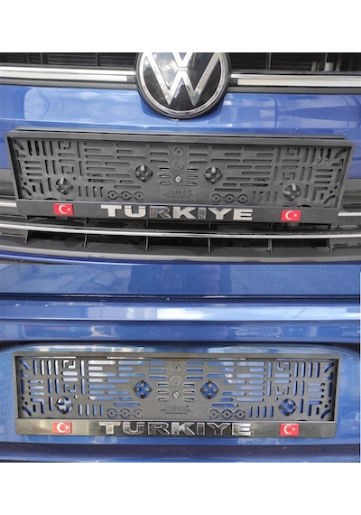 Türkiye Araç Takmatik Çıtalı Oto Plakalık 2 Adet Ön Arka