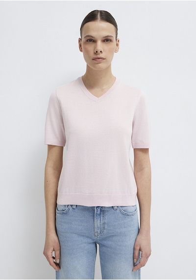 Mavi - V Yaka Pembe Kazak 1710868-70969 Pembe