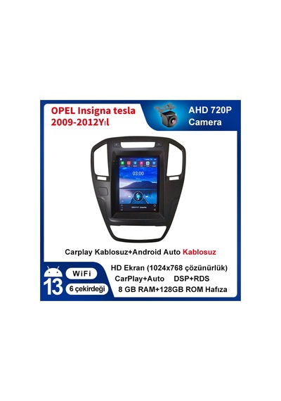 Opel-ınsigna-tesla-2009-2012 Carplay 9.7inç 8/128 Navigasyon