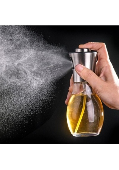 2 Adet Cam Şişe Sosluk 200 Ml Çok Amaçlı Spreyli Cam Sosluk Yağ Sirke Sos Şişesi 2 Adet Gümüş Diğer