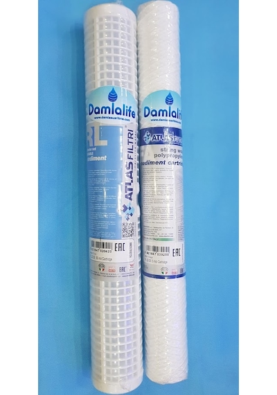 Atlas 2 Li 20'' Yıkanabilir Filtre Iplik 50 Micron Tortu Fil .