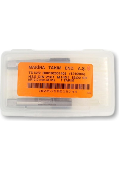 Mte M14x1 İnce Diş El Kılavuzu 2 Li Takım Hss Dın 2181