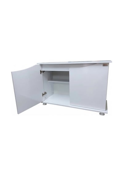 Kanki Pet 100 Cm Mdf Kp10001by Flex Beyaz Kapaklı Akvaryum Sehpası 100x31x69 Cm