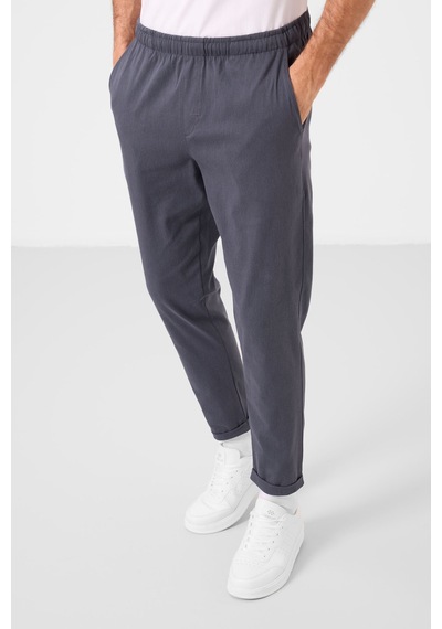 Tommylife Gri Standart Fit Dokuma Hafif Esnek Chino Erkek Pantolon - 82178 Gri