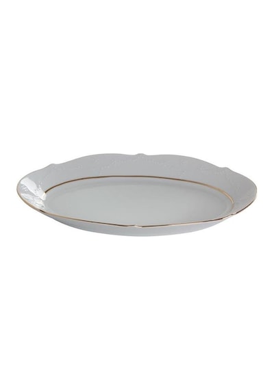 Porland Porselen Queen Altın Yaldız 35 Cm Kayık Tabak