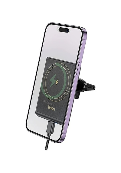 Hoco Hw19 Klima Havalandırma Bölmesi Wireless Kablosuz Hızlı Şarj Araç Telefon Tutucu- 5775 Siyah