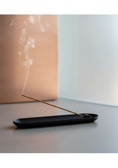 Minimalist Siyah Tütsülük - Masaüstü Çubuk Tütsü Tutucu - Modern 3d Baskı Zen Dekorasyon Aksesuarı