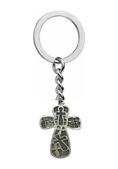 Haç Desenli Antik Anahtarlık Unisex Erkek Kadın Gotik Metal Aksesuar