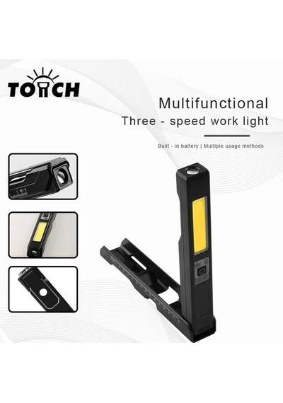Gold Silver Gs-2070 30w Şarjlı Mıknatıslı Katlanabilir Led Çalışma Tamirci Feneri