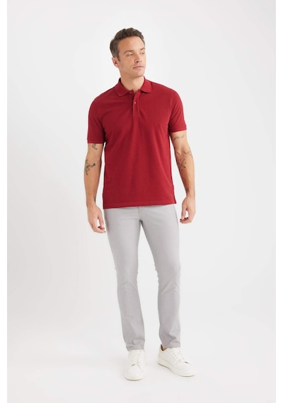 DeFacto Yazlık Chino Kanvas Dokulu Pantolon Slim Fit Dar Kesim Cepli Dar Paça T1055AZ25SPGR169