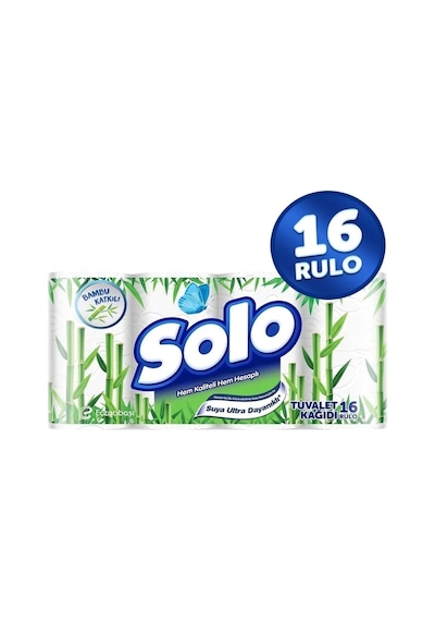 Solo Bambu Katkılı Tuvalet Kağıdı 16 Rulo