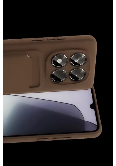 Xiaomi Redmi Note 15 Pro 5g Kelvin Kartvizitli Silikon - Kahverengi