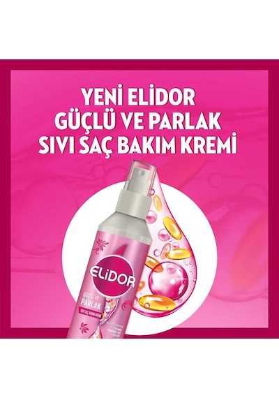 Elidor Superblend Güçlü ve Parlak Pürüzsüzleştirici Canlandırıcı Sıvı Saç Bakım Kremi 200 ML