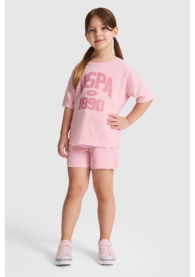 U.S. Polo Assn. Kız Çocuk Somon Pijama Takım 50326608-vr047