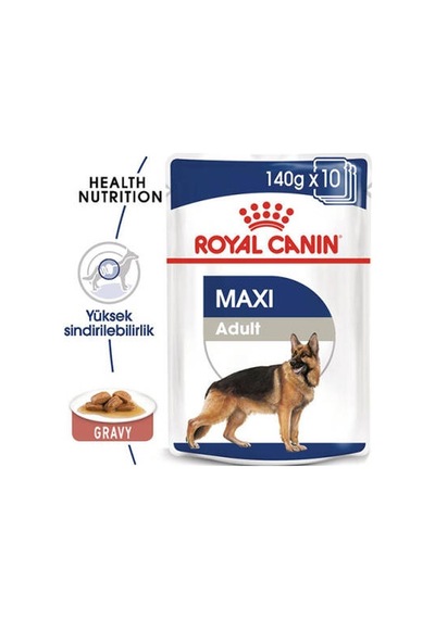 Maxi Adult Gravy Yetişkin Köpek Konservesi 10 Adet 140 Gr