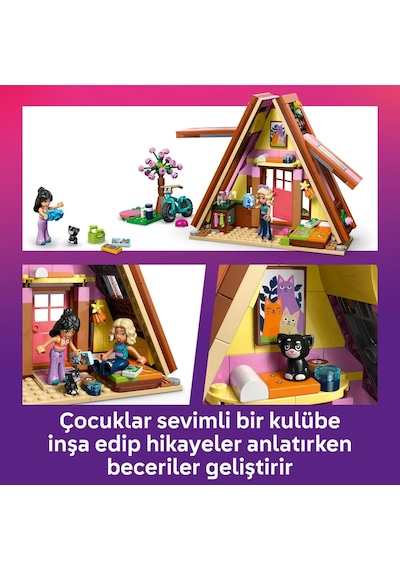 LEGO® Friends Doğa Kampı Kulübesi 42682 - 6 Yaş ve Üzeri Çocuklar için 2 Mini Bebek İçeren Yaratıcı Oyuncak Yapım Seti (295 Parça)