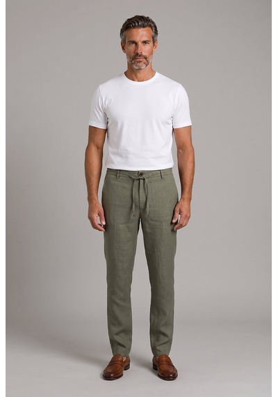 Bisse Haki Keten Jogger İpli Spor Pantolon Pns26y26109 49