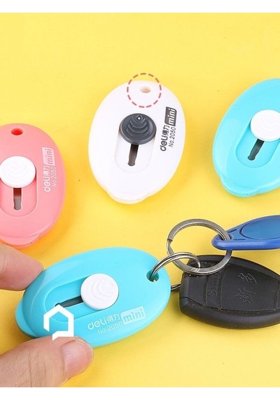 1 Adet Renkli Mini Çelik Bıçaklı Falçata Maket Bıçağı Bsnd9-v63x1
