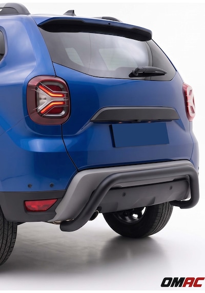 Dacia Duster Adblue 2018-2024 Uyumlu Araca Özel Pars Arka Koruma 60mm Siyah