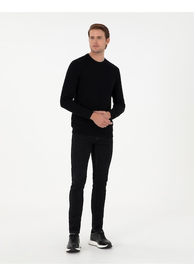 Pierre Cardin Erkek Siyah Sweatshirt 50296485-vr046 Siyah