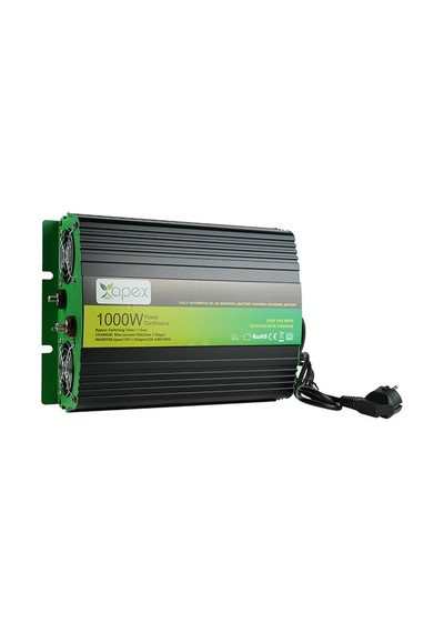 Nps1000-12 Apex 1000w Şarjlı Tam Sinüs İnverter 12v