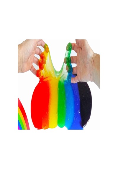Slime Zıplayan Oyun Jeli Yuvarlak Kutu Polymer Slime Eğitici Oyun Seti 6'lı Set