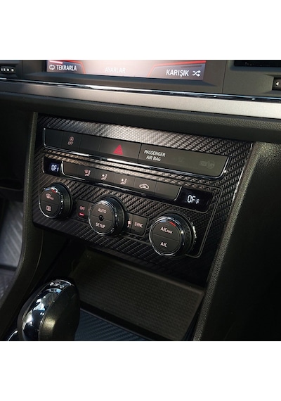 Seat Leon 5F/Mk3 - 2013-2020 Konsol Iç Trim Kaplama Sticker Seti