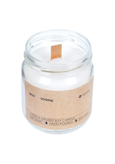 Sandal Ağacı Kokulu Kavanoz Mum 200 Gr Siyah