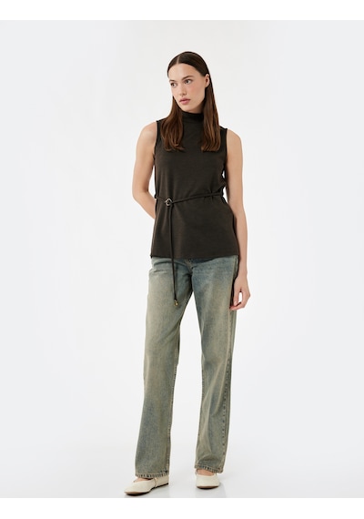 Koton Pamuklu Düz Kesim Düz Paça Jean Pantolon - Straight Jeans Green Cast 7wal40008md Yeşil Koton Pamuklu Düz Kesim Düz Paça Jean Pantolon - Straight Jeans Green Cast 7wal40008md Yeşil