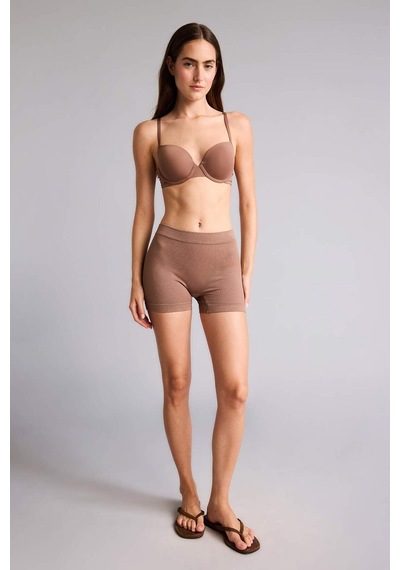 Defacto Fitilli Elastik Bel Kahverengi Seamless Boxer I0628ax26hsbn341 Kahve-bn341