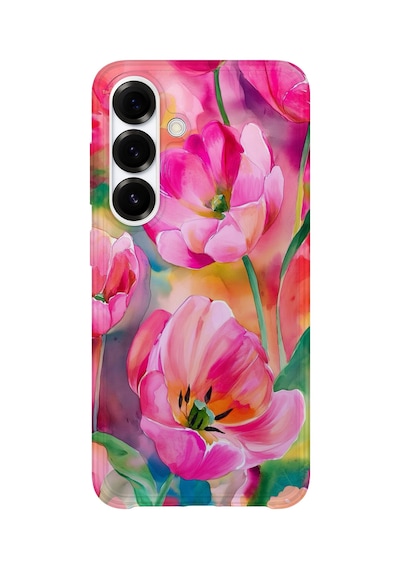 Samsung Galaxy A54 Uyumlu Baskılı Şeffaf Telefon Kılıfı Koleksiyon: Pastelbloom Soft Series 10