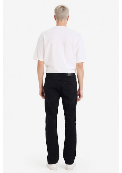 Defacto Sergio Regular Fit Normal Kalıp Normal Bel Boru Paça Jean Pantolon W6868az25aunm40 Siyah