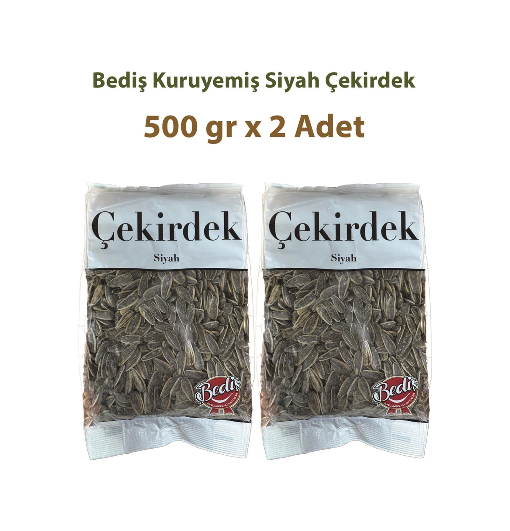Bediş Siyah Çekirdek 500 Gr X 2 Adet 500 G