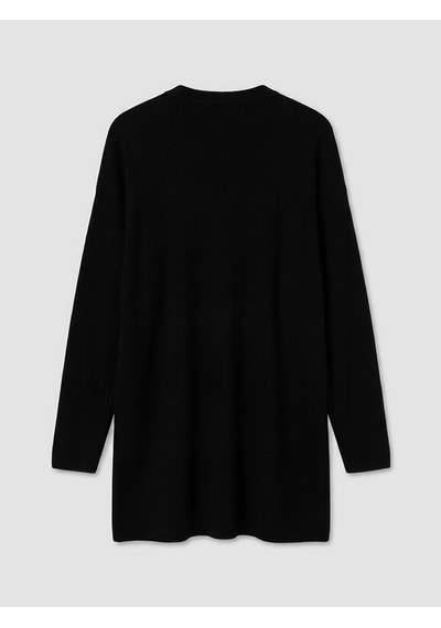 Lcw Modest Siyah Bisiklet Yaka Kadın Triko Tunik