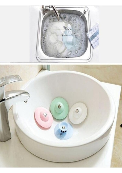 Süzgeçli Banyo Küvet Duşakabin Lavabo Gider Filtresi Süzgeci Pompası Tıkacı Tıpası Silikon Diğer