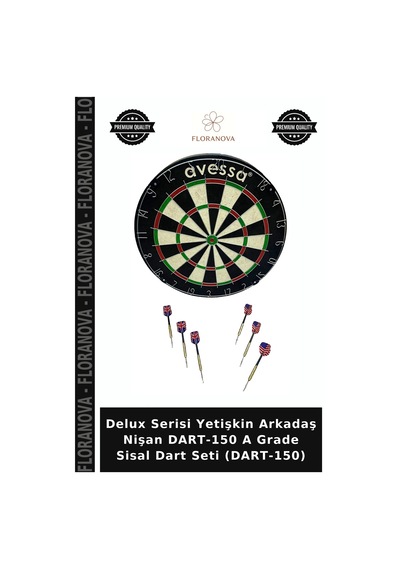 Delux Serisi Yetişkin Arkadaş Nişan Dart-150 A Grade Sisal Dart Seti Dart-150
