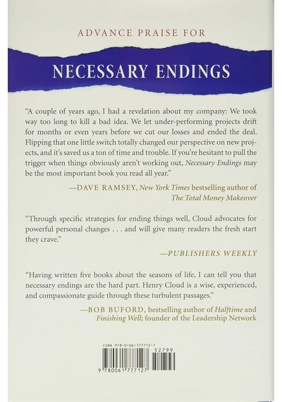 Necessary Endings: The Employees, Businesses, And Relationships That All Of Us Have To Give Up İn Order To Move Forward