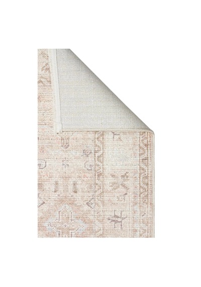 Eko Halı Grace Grc 03 Beige Vintage Halı Pastel Klasik Desenli Saçaklı Salon Halısı Bej