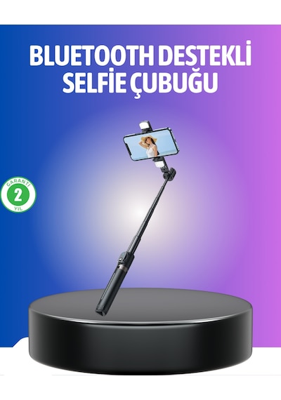 Bluetooth - 553 - Selfie Çubuğu - Kmrsfres - Uzaktan Kumandalı