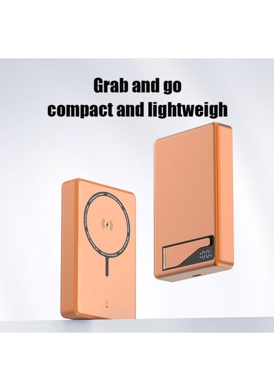 10.000mah Lcd Ekranlı Standlı Powerbank ,20w Hızlı Şarj, Usb-c Giriş/çıkış, Telefon Tutuculu Taşınabilir Şarj Cihazı-1659 Siyah
