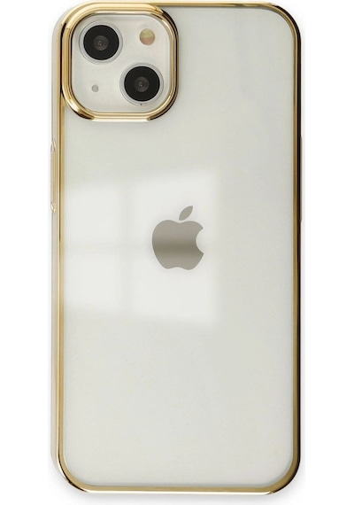 Apple İphone 14 Plus Kılıf Element Silikon - Gold Çok Renkli