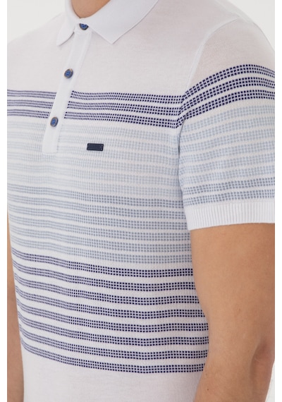 U.S. Polo Assn. Erkek Slim Fit Polo Yaka İndigo Tişört 50299410-VR028