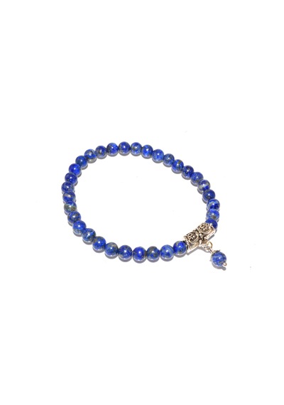 Hakiki Doğal Lapis Lazuli Bileklik 009 Beyaz