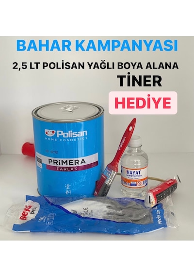 Polisan Primera Yağlı Boya 2,5 Lt Ve 0,75 Seçenekleri Ile