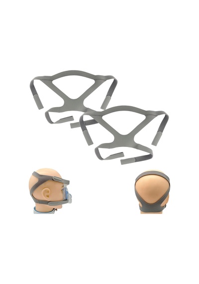 Cpap Maske Başlık Kayışı, Resmed Mirage Serisi Ve Philips Respironics Cpap Maskesi İçin Evrensel Cpap Başlık Kayışı, Rahat Dayanıklı Esnek Malzeme, Standart Gri Yalnızca Şapka 2 Adet