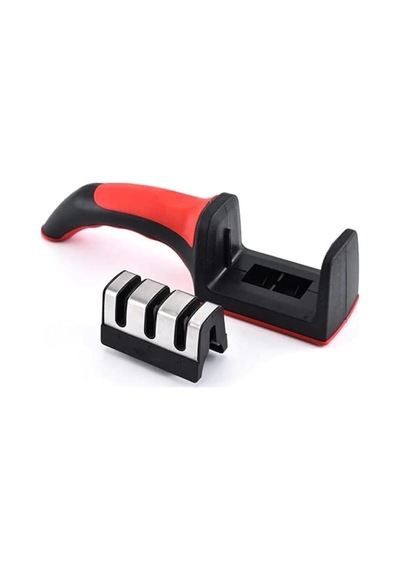 Shapener Rs-168 Bıçak Bileyici 3 Açılı Elmas Seramik Çelik Bıçak Bileme Aleti - 1 Adet