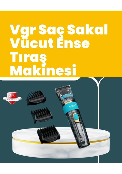 Diyar-ı Fırsat Vgr V-695 Saç Ve Sakal Kesme Makinesi Led Ekranlı 5 Uzunluk Ayarı