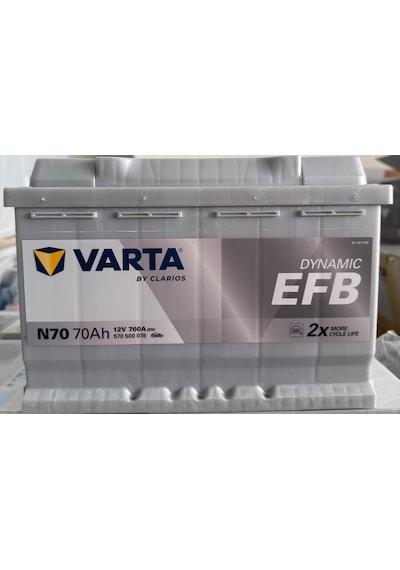 Varta / N70 Efb 70 Amper Start-stop Akü 2025 Tarihli