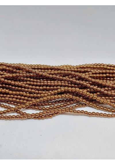 Yaşam Tohumu 35620 Hematit Taşı Dizi 2 MM Kolye Gümüş